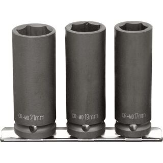 1/2" deep impact socket set  3pcs