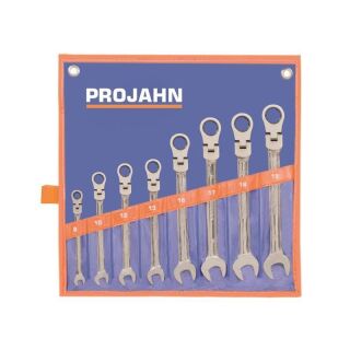 GearTech combin. ratchet wrench flexible set 8pcs 8 - 10 - 12 - 13 - 16 - 17 - 18 - 19 mm