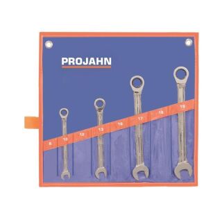 GearTech combination ratchet wrench set 4pcs 10 - 13 - 17 - 19 mm