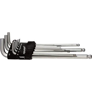 PROJAHN Kugelkopf Stiftschlüssel Sechskant Satz, extra Lang - 1,5-10 mm 9tlg