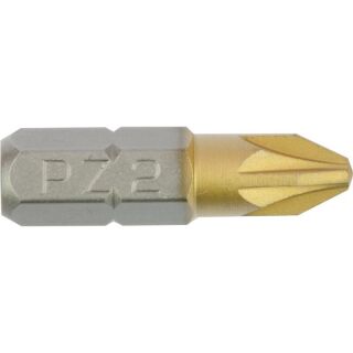 1/4" pozidriv TIN bit No. 1  25 mm