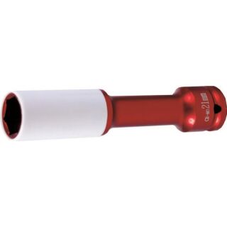 1/2" thin-wall extra deep impact socket 21 mm