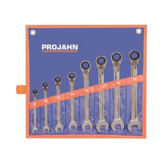 GearTech reversible ratchet wrench set 8pcs 8 - 10 - 12 - 13 - 16 - 17 - 18 - 19 mm