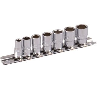 PROJAHN 1/4" Stecknuss Satz auf Schiene 7tlg