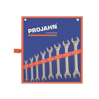 PROJAHN Doppelgabelschlüssel Set 8tlg in Rolltasche - 6 bis 22