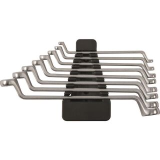 Double offset ring wrench set  8pcs 6 x 7 - 8 x 9 - 10 x 11 - 12 x 13 - 14 x 15 - 16 x 17 - 18 x 19 - 20 x 22 mm