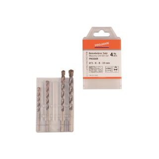 PRODUR drill bit set, 5-10 mm, 4pcs, p lastic case