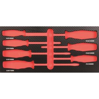 Inlay empty for 7 screwdrivers