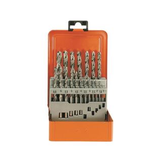 Twist drill set HSS-G 1-10/0,5 mm 19pcs TURBO