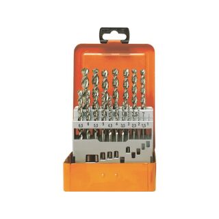 Twist drill set HSS-Co UF-L 1-10/0,5 19pcs