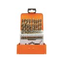 Twist drill set HSS-Co 1-10,5/0,5 mm 24pcs ECO