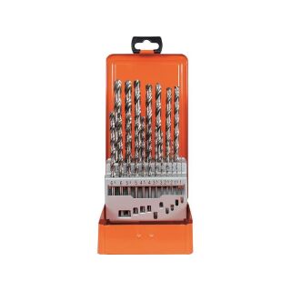 Twist drill set HSS-G 1-10/0,5 mm 19pcs