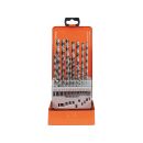 Twist drill set HSS-G 1-10/0,5 mm 19pcs