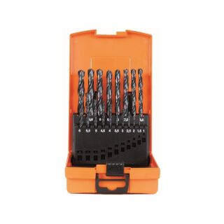 Drill bit set HSS-R 1-10 mm 19pcs plastic case