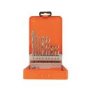 Drill bit set steel/stone/wood hex.shank 9pcs
