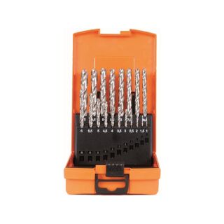 Drill bit set HSS-G 1-10 mm 19pcs plastic case