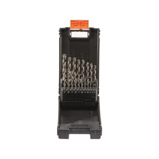 Drill bit set HSS-Co speed 1-10 mm 19pcs plastic case