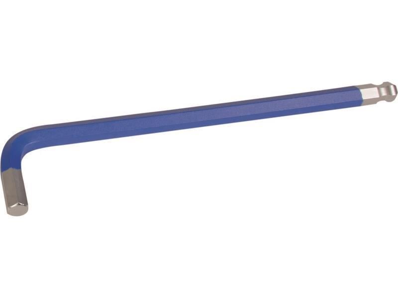 Ball point hex key long version, blue, incl. magnet 5,0 mm, 2,88
