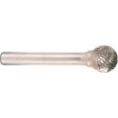 PROJAHN Hartmetallfräser, Form D Kugel d1 9.6 mm,...