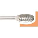 Tungsten carbide rotary burr oval, shape E d1 3.0 mm,...