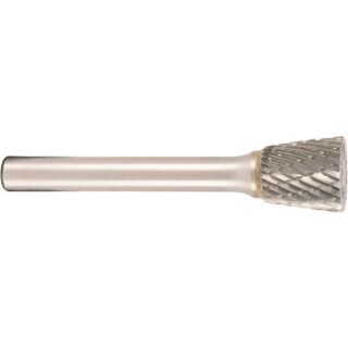 Tungsten carbide rotary burr cone 31°, shape M d1 16.0 mm, shank 6.0 mm cut 6 double cut