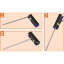 PROJAHN Winkelstiftschlüssel Satz Sechskant lange Ausführung mit Mutltigriff und Spezial-Kugelkopf 1,5 - 10 mm 9-teilig