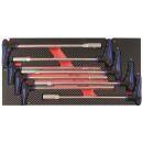 T-handle nutdriver screwdriver inlay 8pcs