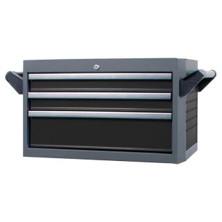 PROJAHN Werkstattwagenaufsatz für Werkstattwagen GALAXY mit 3 Schubfächern Schwarz/Silb