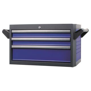 PROJAHN Werkstattwagenaufsatz für Werkstattwagen GALAXY mit 3 Schubfächern Blau/Anthraz
