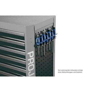 PROJAHN Zubehör Werkstattwagen GALAXY Schraubendreherhalter für 7 Schraubendreher Schwar