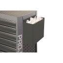 accessory roller with square hole perforation trash bin...