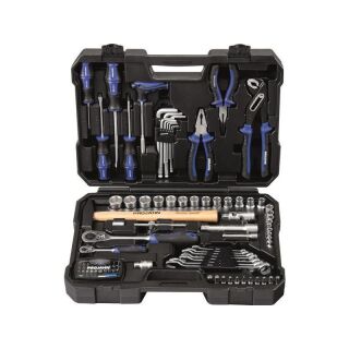 PROJAHN 1/4" + 1/2" proficraft Werkzeugkoffer 98-tlg. 48 Zahn Knarren