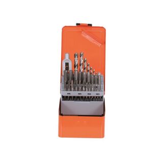 Drill and tap set HSS-G M3-M12 29pcs
