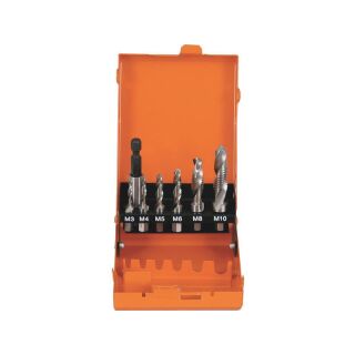 PROJAHN Kombi-Gewindebohrer Bit-Satz 1/4" 6-kant Schaft, 7-tlg.