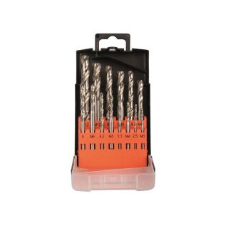 Machine tap set HSS-G DIN371/376 35° M3-M12 14pcs